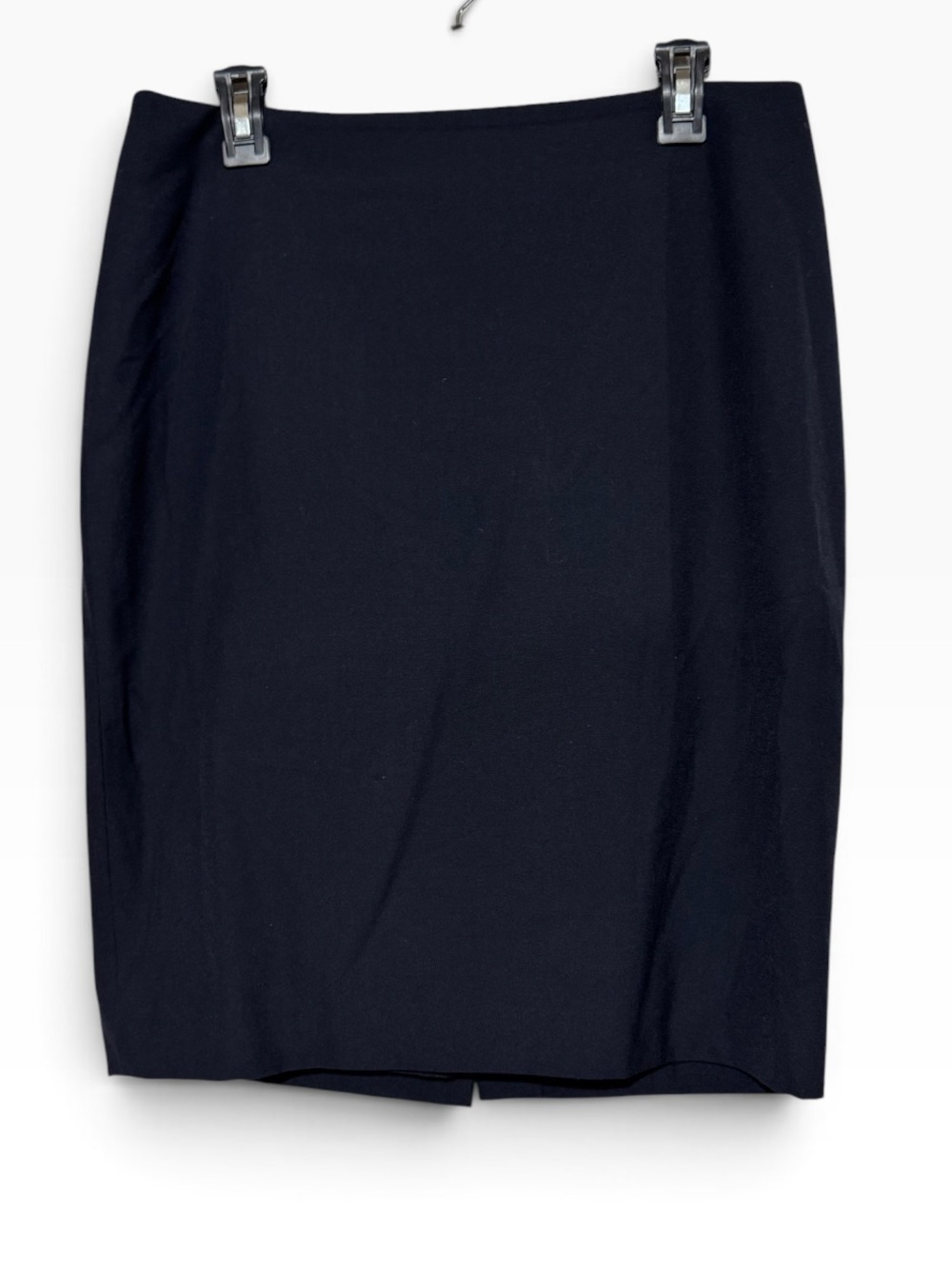 Ann Taylor Navy Blue Pencil Skirt Size 10 Classy Office Career Modest Neitral